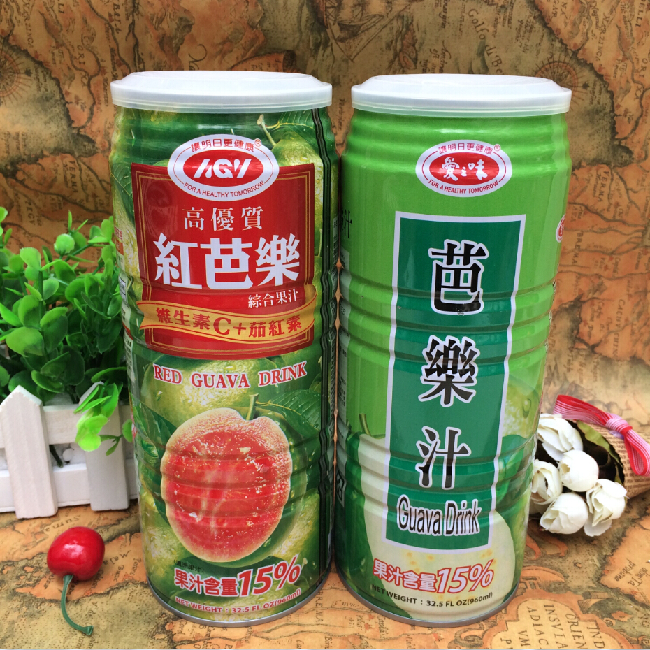 批发台湾原装进口饮料-爱之味红芭乐汁大瓶果汁饮料