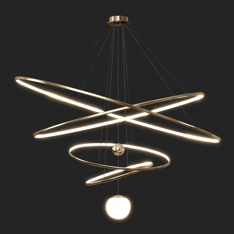 Modern Light Luxury Led Living Room Pendant Lamp Simple Designer Internet Celebrity Model Room Exhibition Hall Exclusive Store Restaurant Villa