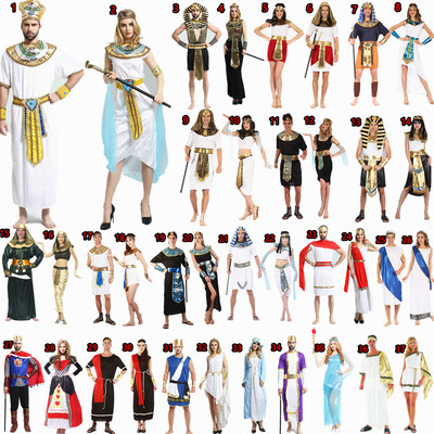 儿童埃及服装女童成人万圣节派对埃及艳后演出服淘气埃及公主服装