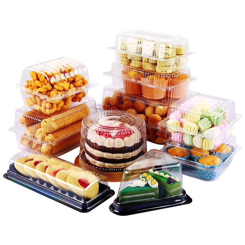 323 312 004 Transparent Large Western Pastry Cake Blister Plastic Lamb Roll Rectangular Food Cake Box