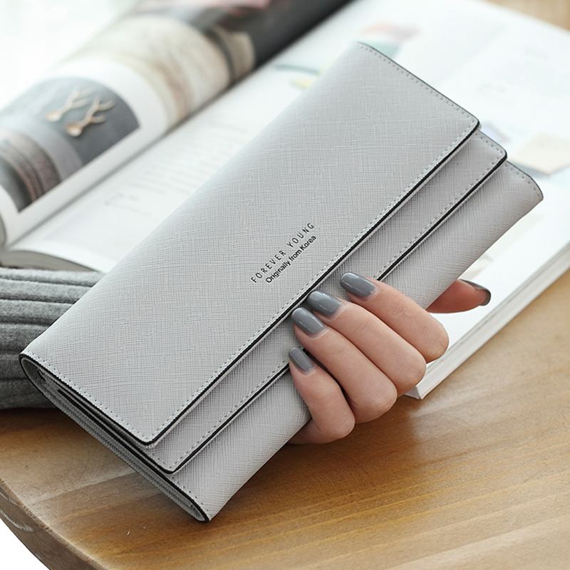 2020 new wallet female long section simple wild atmosphere student original Japanese Korean fashion student wallet tide