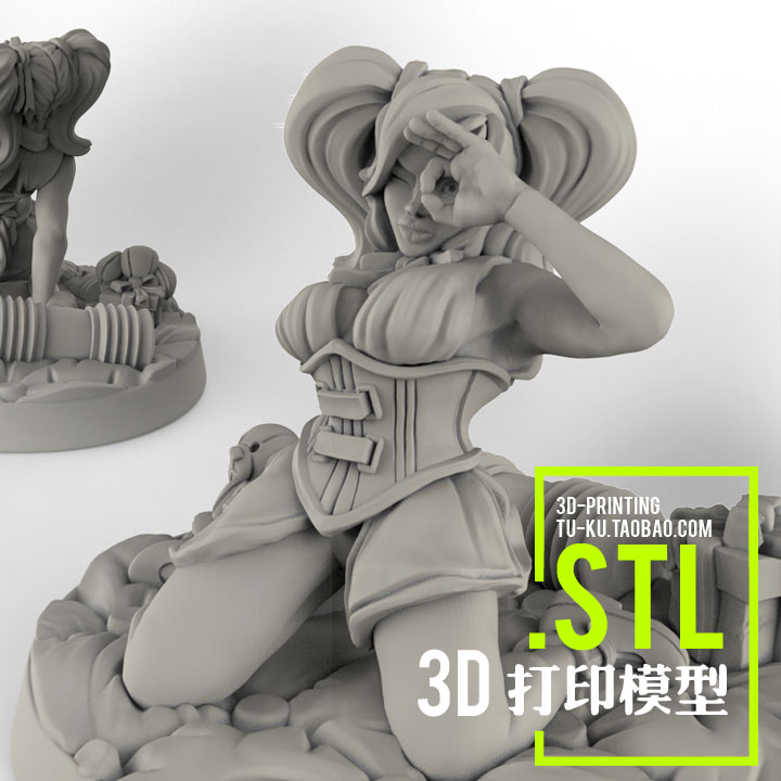 kingdomdeath坏女孩 3d打印模型stl游戏人物立体影视手办素材文件