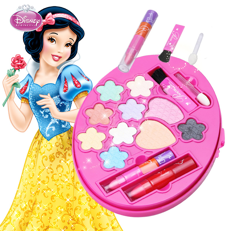 迪斯尼兒童化妝品彩妝盒套裝女孩公主5-6-7-10-12歲女童無毒玩具