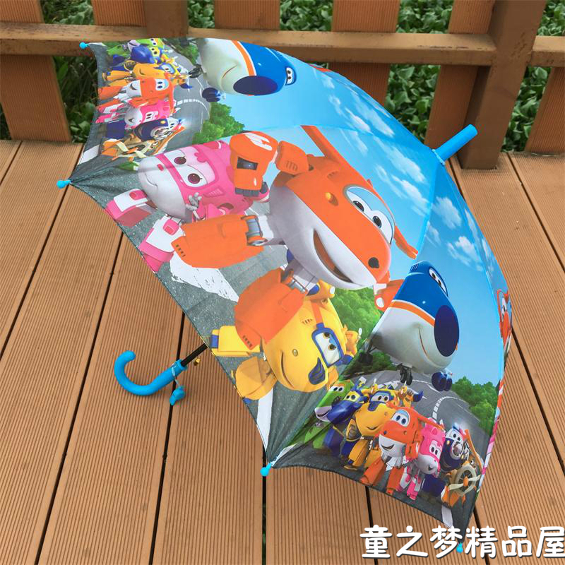 新款兒童雨傘卡通超級飛俠男女童寶寶遮陽公主學生晴雨傘兩用超輕