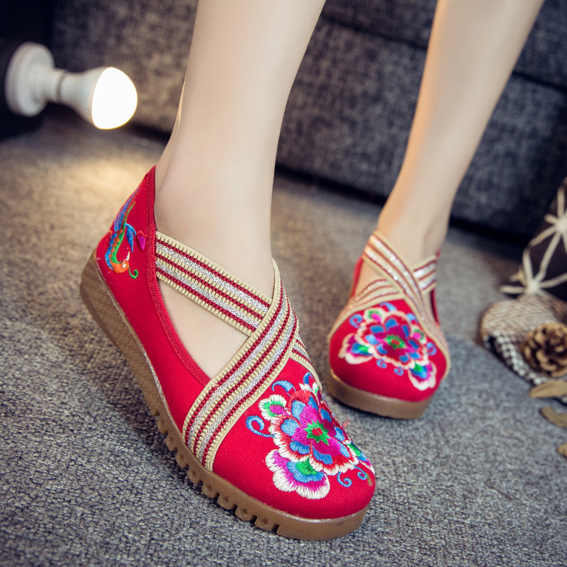 national de vent élastique 2019 printemps été nouveau canevas brodé chaussures de caoutchouc pur boeuf tendon bas chaussures chaussures simples sandales national de vent élastique 2019 printemps été nouveau canevas brodé chaussures de caoutchouc pur boeuf tendon bas chaussures chaussures simples sandales