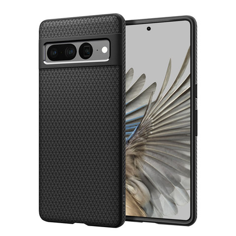 Black — SGP Spigen Liquid Air Tough Shockproof High End Premium 7, 7 Pro Google Pixel Phone Case