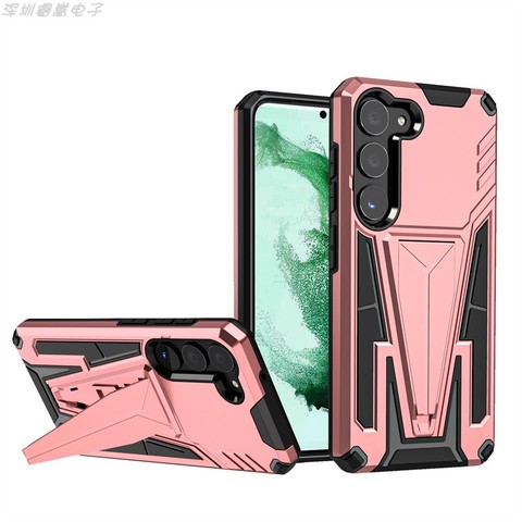 Armor Drop Resistant Tough Shockproof Kickstand Folding Stand S23, S23 Plus, S23 Ultra Samsung Phone Case