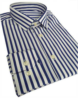 【James Tailor】衬衫定做 男士条纹长袖纯棉衬衣 正装量身