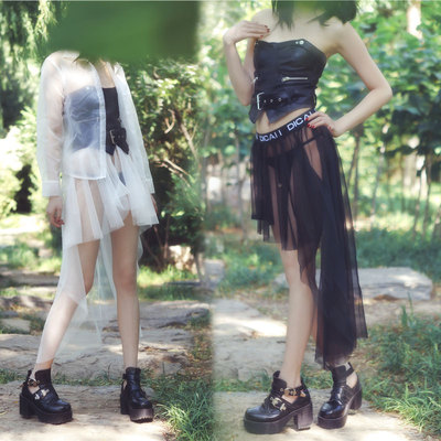 超仙不规则网纱裙仙女裙chic温柔全透明无内衬情趣大摆中长半身裙-淘宝网 超仙不规则网纱裙仙女裙chic温柔全透明无内衬情趣大摆中长半身裙-淘宝网