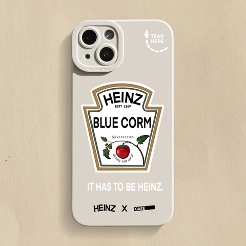 White — Heinz New Logo Silicone TPU 14, 13, 12 iPhone Case