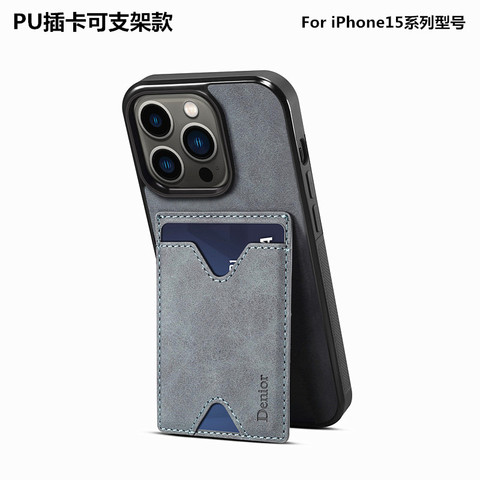 Creative Kickstand Folding Stand Soft Business Minimal 15, 15 Plus, 15 Pro, 15 Pro Max iPhone Case