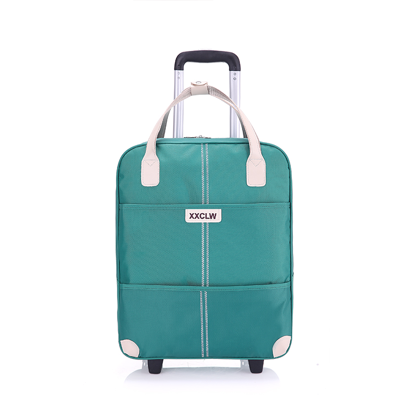 collège tissu femmes oxford-tissu facile portable boîte de sac de dames bagages de grandes roues de chariot à main collège tissu femmes oxford-tissu facile portable boîte de sac de dames bagages de grandes roues de chariot à main