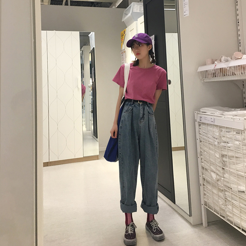 dummy dummy accueil personnalisé goût filles sphère de vent de haute taille était mince long de gonflement des jambes, de l'enflure, des pantalons à jambes larges jeans womens de l'été dummy dummy accueil personnalisé goût filles sphère de vent de haute taille était mince long de gonflement des jambes, de l'enflure, des pantalons à jambes larges jeans womens de l'été