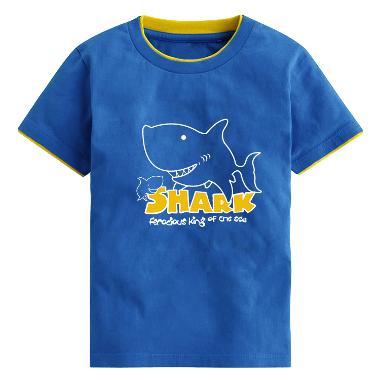 天天特價鯊魚童裝男童大童兒童夏天短袖T恤純棉2017夏裝寶寶衣服