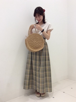 K8F旗下 18夏 每个女人都爱的优雅 单排扣色织格纹高腰