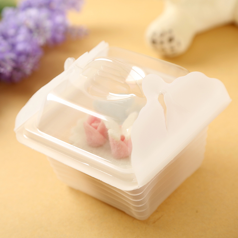 175s Baking Packaging Small Basket Small Flower Basket Cake Pastry Packaging Box Cake Box 100 Thick Anti-Fog Box