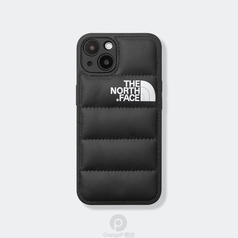 Black — The North Face Puffy Puffer Down Jacket New IiPhone 15, 14, 13, 12 iPhone Case