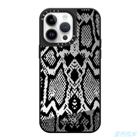 BLVCK New Snakeskin Pattern Mirror 14, 13, 12 iPhone Case