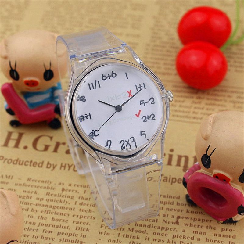 透明表帶女學生小清新女童可愛原宿韓版果凍兒童糖果塑料手表