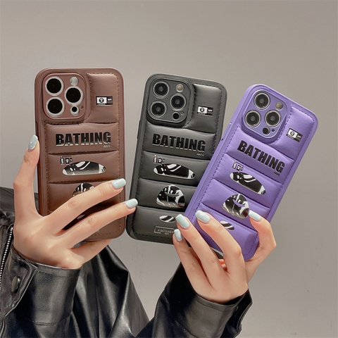 Bathing Ape Puffy Puffer Down Jacket 15, 14, 13, 12, 11 iPhone Case