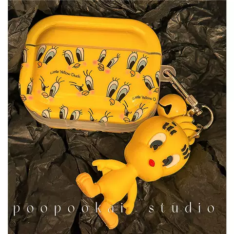 Tweety Bird Cartoon Protective Carry Cases Apple  Airpods 1, Airpods 2, Airpods 3, Airpods Pro
