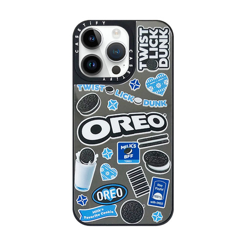 Blue — MagSafe New Oreo Cookie Illustration 14, 13, 12 iPhone Case