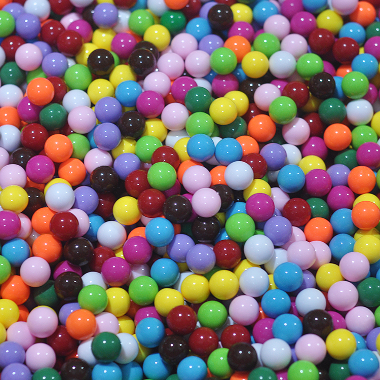 12mm Candy Color Acrylic Non-Porous Solid Plastic Bead Amusement Game Machine Marbles Slide Beads Rolling Ball