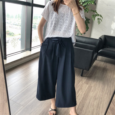 返场!性价比!四面弹力!高腰显瘦!女夏季薄款透气阔