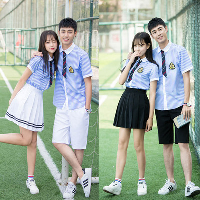 夏季校服套装学院风韩国初中高中学生韩版潮校园服装女毕业照班服