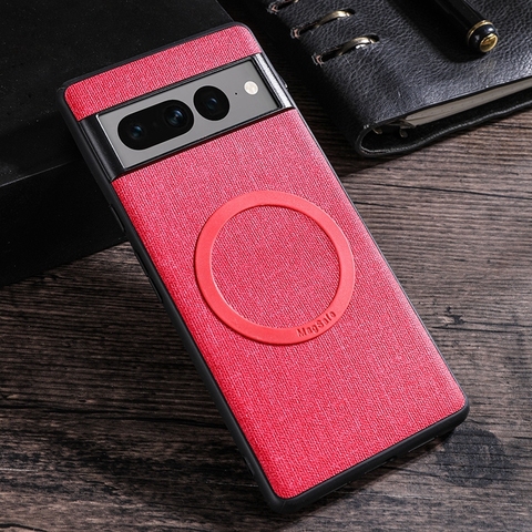Red — Minimal Business Creative MagSafe Magnetic Canvas 8, 8 Pro, 7, 7 Pro, 6, 6 Pro Google Pixel Phone Case