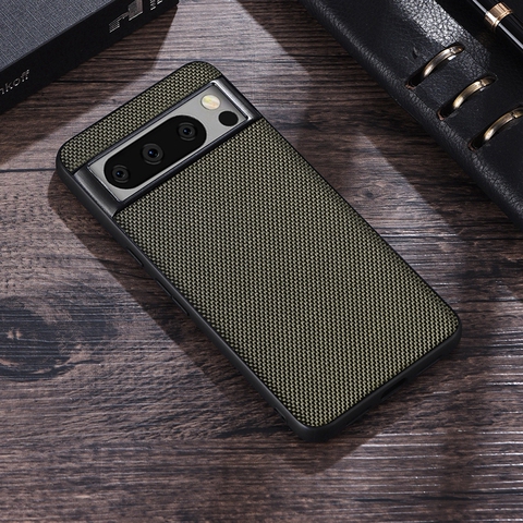 Green — Minimal Business Creative Weave Mesh Nylon 8, 8 Pro Google Pixel Phone Case