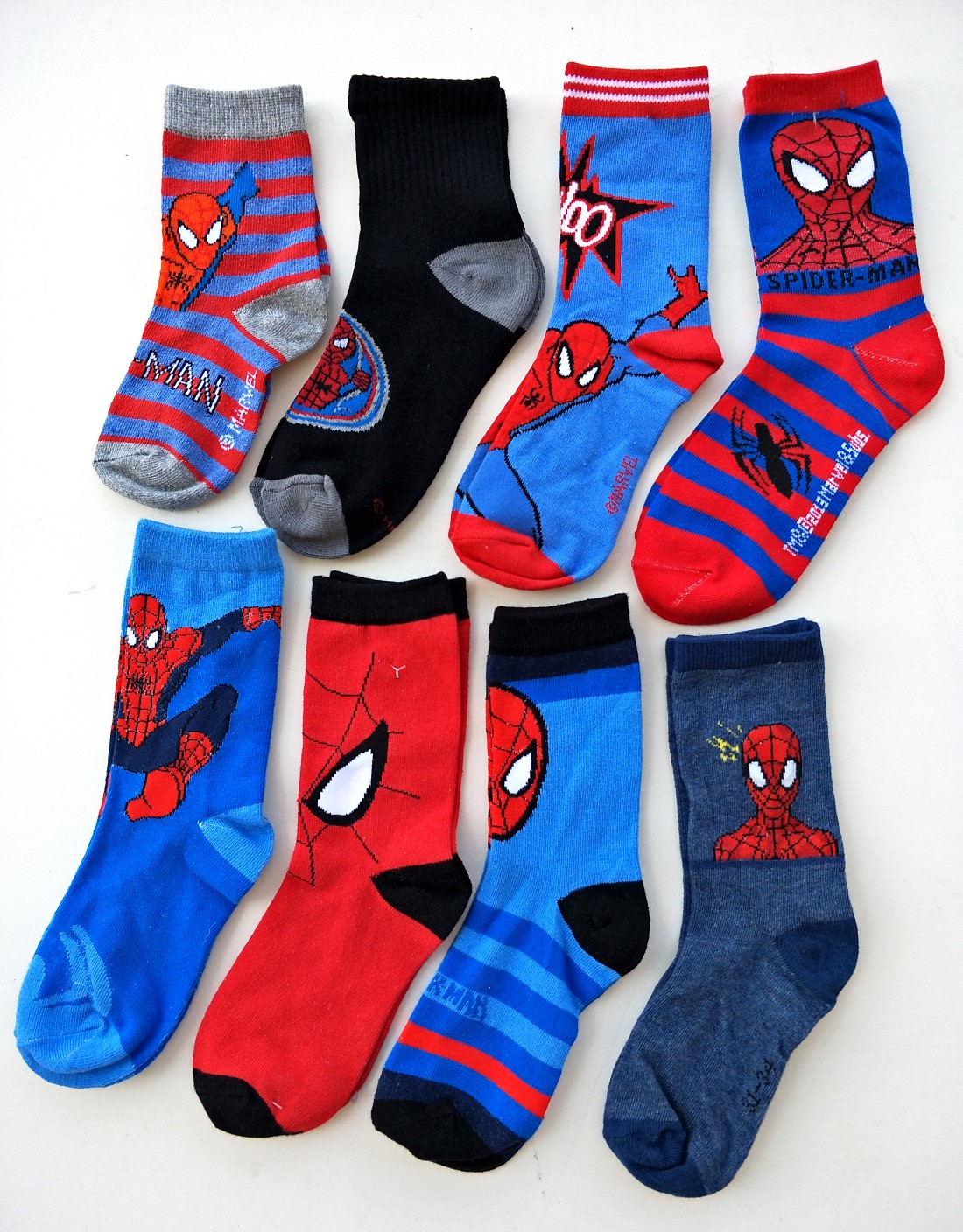 童裝男童 外貿襪 蜘蛛俠卡通襪超人童襪兒童卡通中筒襪毛巾襪