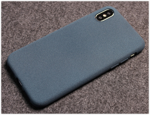 Blue — Zenfone 9 Sand Matte Silicone TPU Phone Case