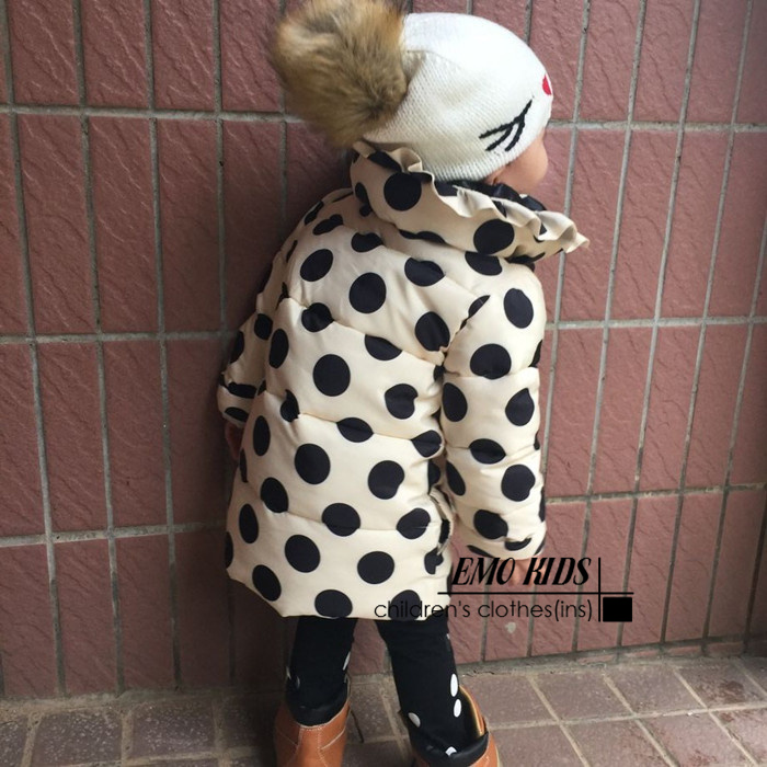 女寶寶棉衣外套鼕裝中長款女童羽絨棉服加厚棉襖1-2-3歲韓版公主
