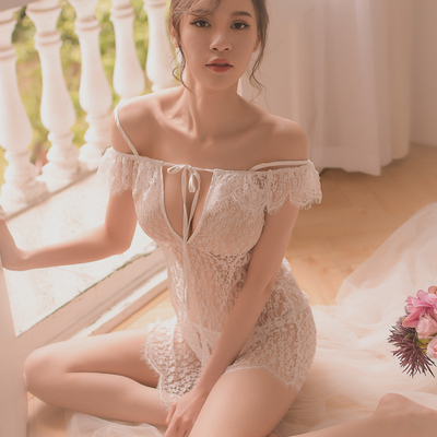 情趣睡衣性感骚短薄款火辣开档镂空透明超薄露毛透视女衣服老公裙-淘宝网