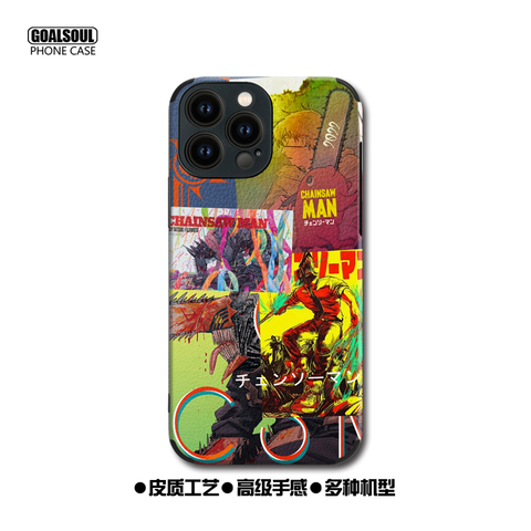 Chainsaw Man Anime Silicone TPU Phone Case