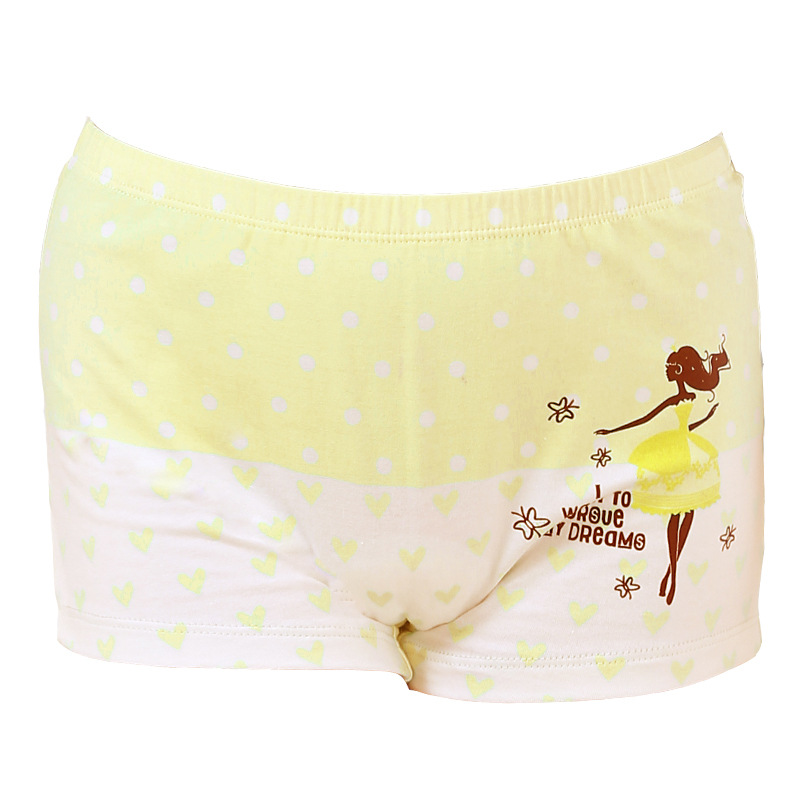 senzhigu children's underwear girl's quarter pants student's flat shorts baby cotton girl's underwear