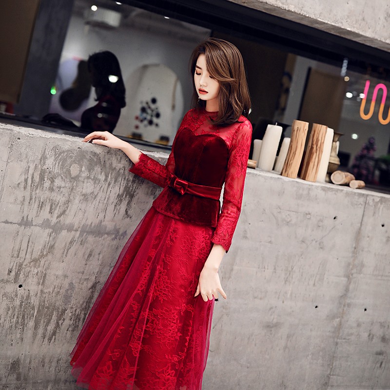 robe de soirée femme 2019 de la mode en général peut porter un champ de gaz de la reine vin rouge robe de peu de mariée toast vêtements robe de soirée femme 2019 de la mode en général peut porter un champ de gaz de la reine vin rouge robe de peu de mariée toast vêtements