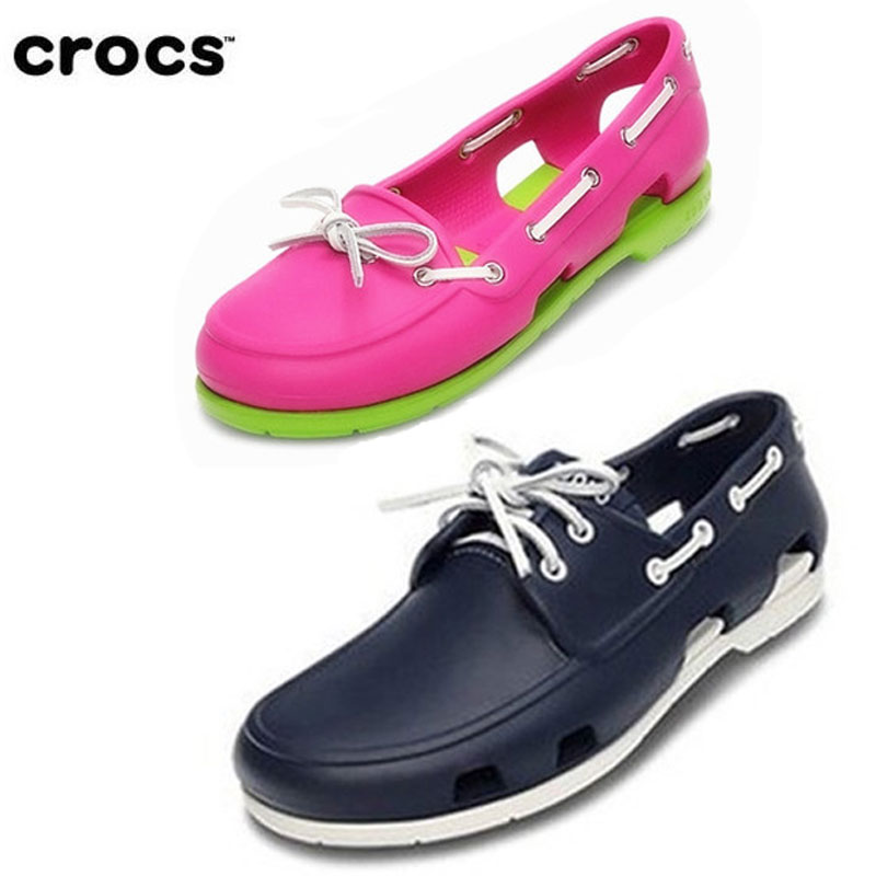 Crocs男女鞋正品卡洛馳海灘帆船涼鞋波特休閑鞋情侶款洞洞鞋