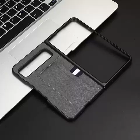 Google Pixel Fold Leather Card Holder Business Style