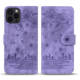 Embossed Flower Cat On Shelf Phone Cases Wallets Folio Flip Magnetic Synthetic Leather Card Holder Folding Stand Google Pixel 7, Google Pixel 7 Pro, Google Pixel 6, Google Pixel 6 Pro,