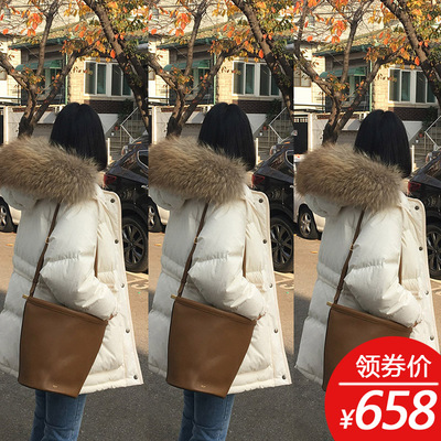 标题优化:2018新款韩国东大门X2羽绒服女中长款小个子网红时尚小款冬装外套
