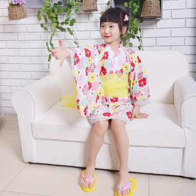 日单婴幼儿日式和服浴衣蕾丝套装儿童和风公主振袖短袖