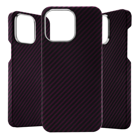 MOOSTUDIO Business Minimal Magnetic 15, 14, 13 Carbon Fiber iPhone Case