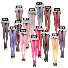 Женские шелковые носки соблазнительные конфеты красочные тонкие сексуальные непрозрачные колготки sexy socks