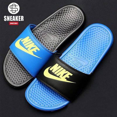 耐克 Nike Benassi 夏季情侣拖鞋运动沙鸳鸯滩拖鞋 818736-0