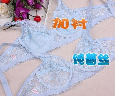 夏天文胸超薄透视透明薄纱内衣内裤套装女薄款蕾丝轻薄显胸小聚拢-淘宝网 夏天文胸超薄透视透明薄纱内衣内裤套装女薄款蕾丝轻薄显胸小聚拢-淘宝网