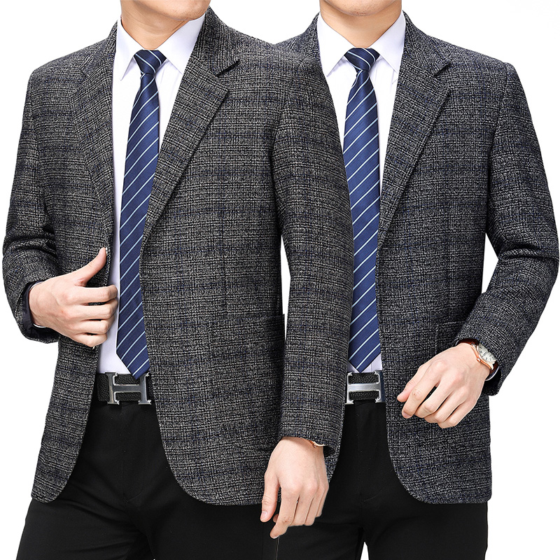 40 âge moyen des hommes de printemps et d'automne code de loisirs manteau de costume de robe de 50 à 60 ans papa en dehors de la mettre sur les vêtements monté 40 âge moyen des hommes de printemps et d'automne code de loisirs manteau de costume de robe de 50 à 60 ans papa en dehors de la mettre sur les vêtements monté