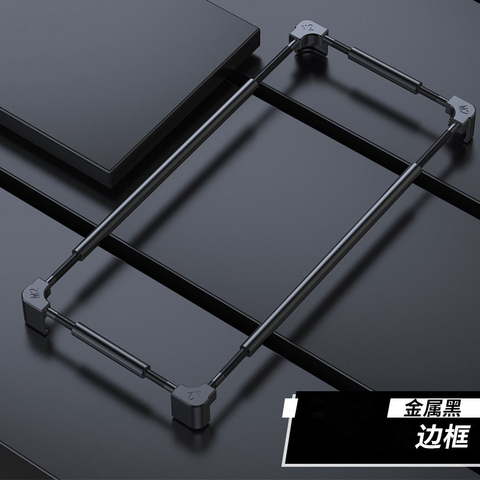 Black — Metal Bumper Frame Corner Protection Note 12, Note 12 Pro, Note 12 Pro+, Note 11, Note 11 Pro, Note 11 Pro Plus Phone