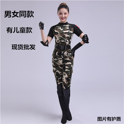 水兵新款迷彩英雄军旅舞蹈服男女兵演出服装战士军鼓表演服饰军装-淘宝网